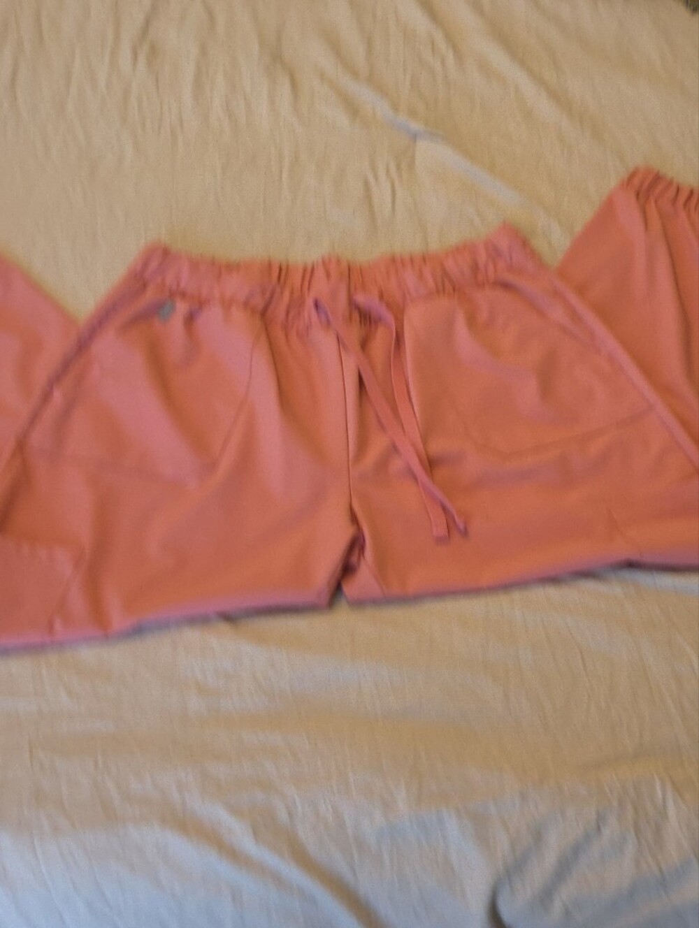 Women's Pink Draw String Jogger Style Scrub Pants